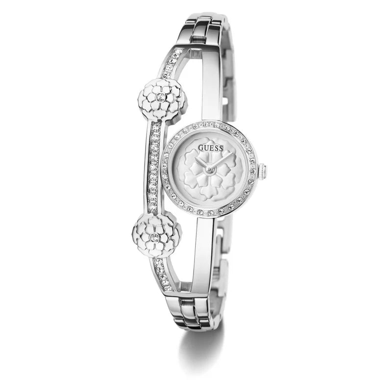Guess Chloe Women’s Watch – Silver Dial with Stainless Steel Strap