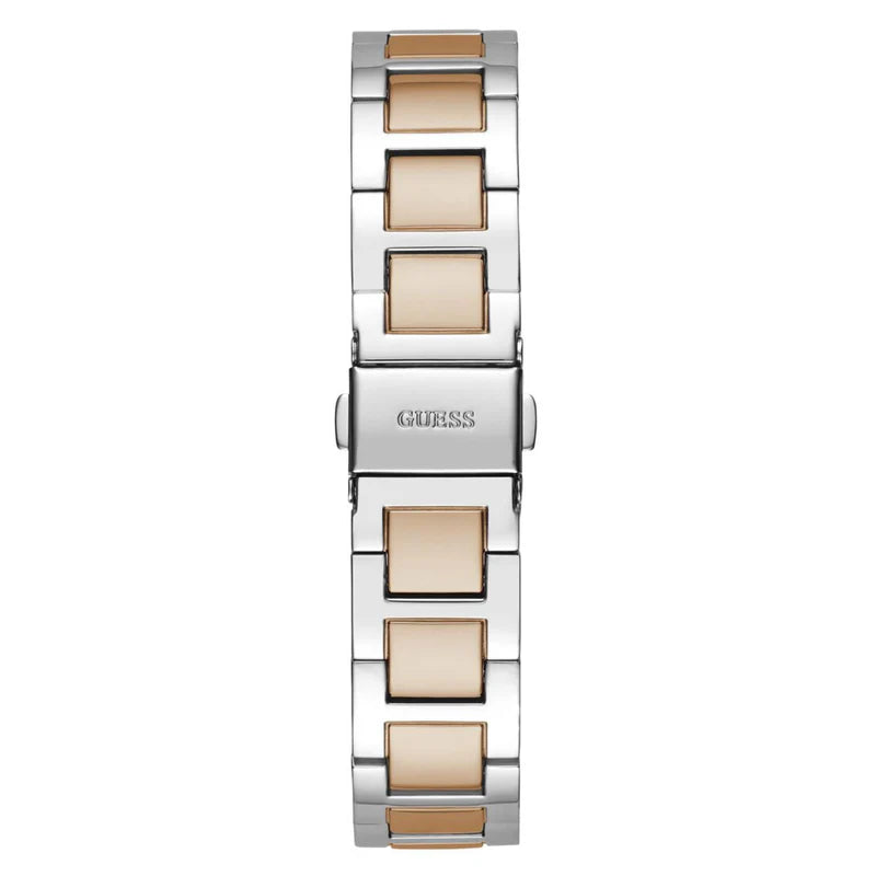 Guess Dawn Women’s Watch with White Dial and Stainless Steel Strap