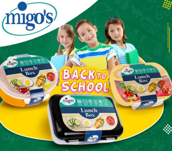 Migo's Oval Shaped Lunchbox Lightweight and practical