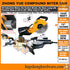 Professional 2200W 255mm Sliding Wood Miter Saw – Industrial Cutter