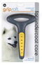 JW GripSoft Grooming Double Row Undercoat Rake