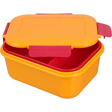 KARE M-Design Lunch Box with Bottle, 1.1 Litre/500 ml Capacity, Orange/Fuchsia