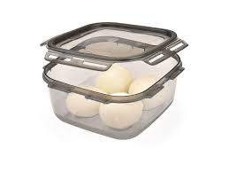 علبة حفظ طعام بلاستيكية مربعة شفافة Plastic Square Transparent Lock Fit Food Keeper – إغلاق محكم وجودة تركية