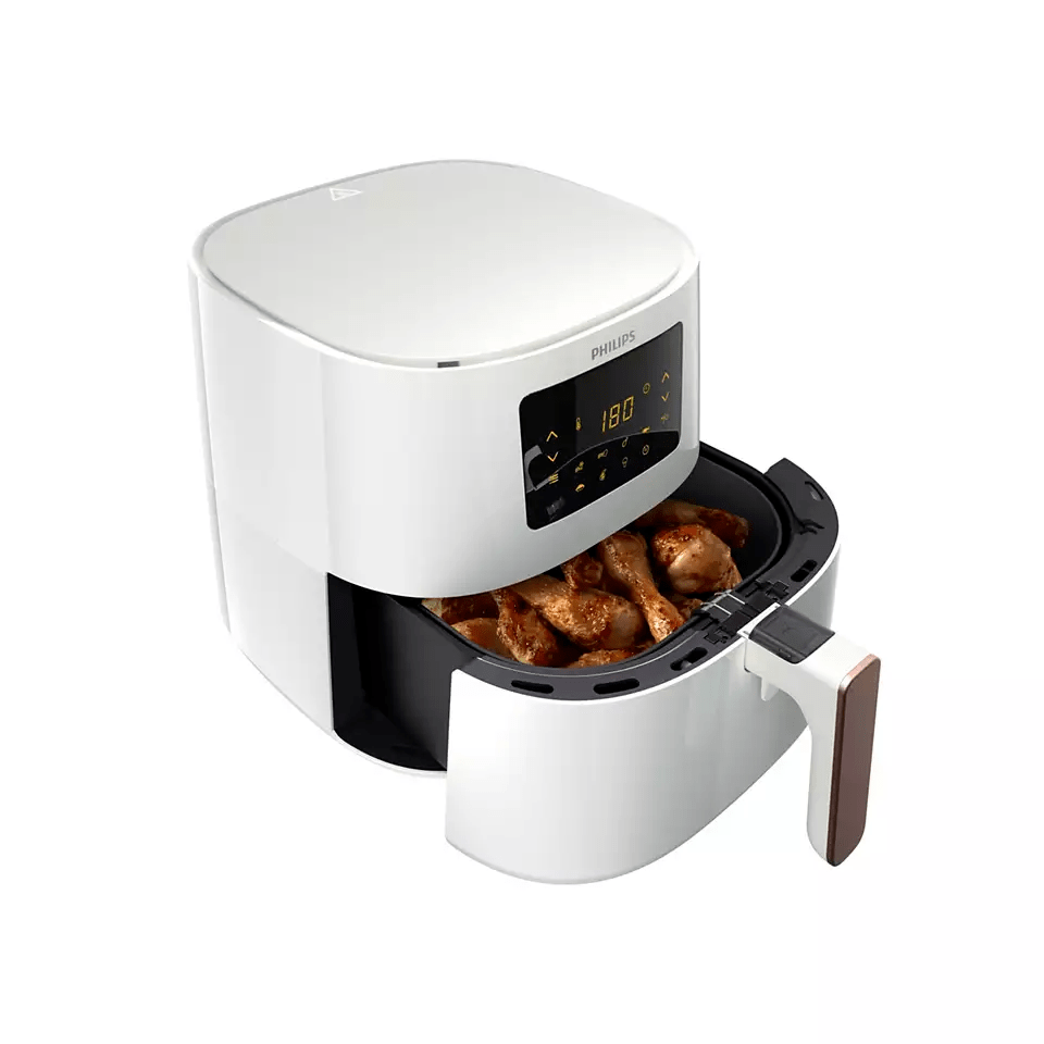 Philips Series 3000 XL Air Fryer, 6.2 Liters, 2000 Watt, White and Rose Metallic - HD9270