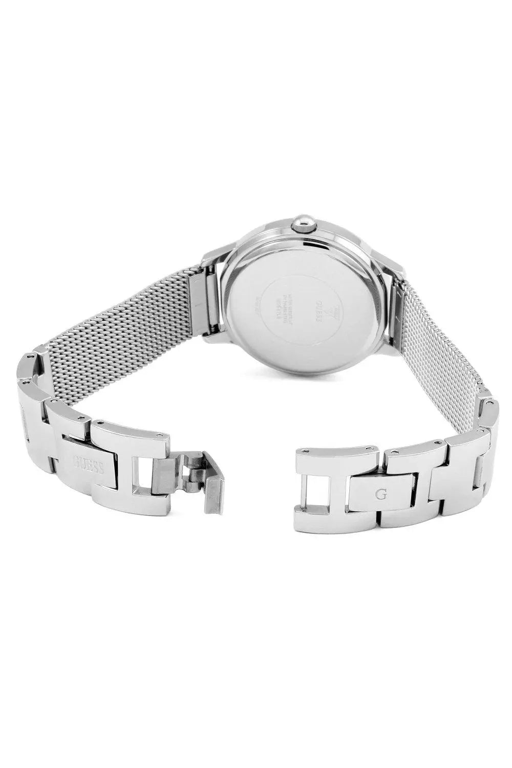 ساعة جييس Chelsea نسائية – ميناء فضي وسوار شبكي فضي