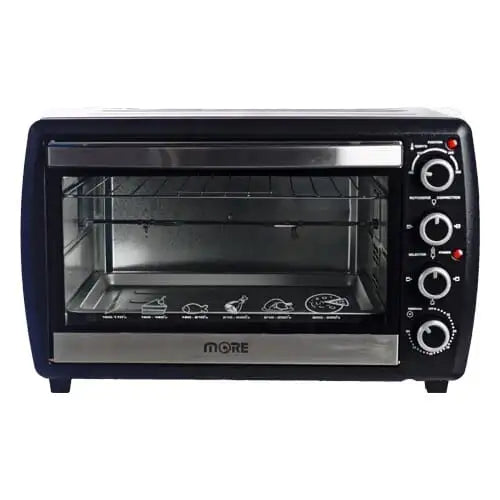 فرن كهربائي مور بمروحة ولمبة ، 55 لتر ، 2200 وات، moreoven55 - اسود
