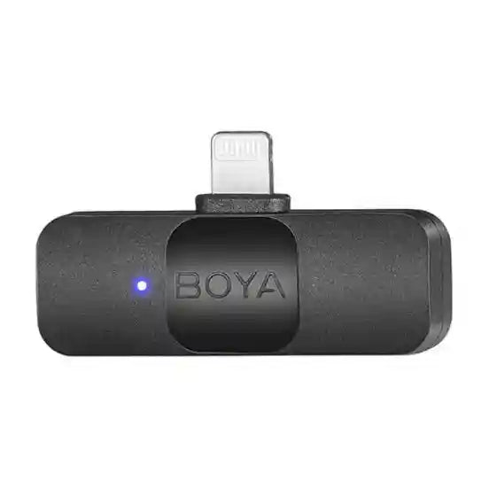 BOYA Ultracompact 2-Person Wireless Microphone System Lightning Connector, BY-V2 - Black - Safqqa Egypt