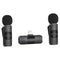 BOYA Ultracompact 2-Person Wireless Microphone System Lightning Connector, BY-V2 - Black - Safqqa Egypt