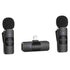 BOYA Ultracompact 2-Person Wireless Microphone System Lightning Connector, BY-V2 - Black - Safqqa Egypt