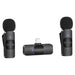 BOYA Ultracompact 2-Person Wireless Microphone System Lightning Connector, BY-V2 - Black - Safqqa Egypt