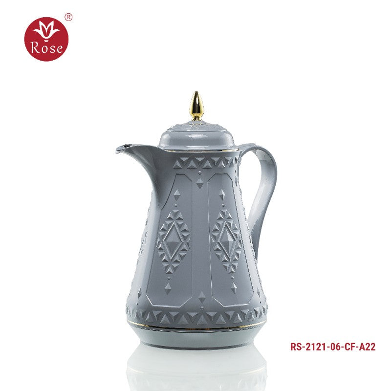 ترمس روز للمطبخ – لون رمادي أوسلو (الموديل: RS-2121-06-CF-A22) يجمع بين التصميم الأنيق والأداء العالي في حفظ الحرارة. مصنوع من مواد عالية الجودة ومتينة تساعد على الحفاظ على سخونة أو برودة المشروبات لفترات طويلة