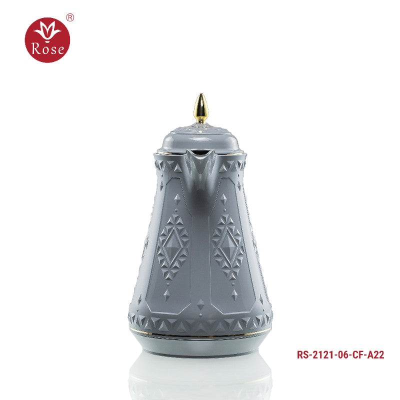 ترمس روز للمطبخ – لون رمادي أوسلو (الموديل: RS-2121-06-CF-A22) يجمع بين التصميم الأنيق والأداء العالي في حفظ الحرارة. مصنوع من مواد عالية الجودة ومتينة تساعد على الحفاظ على سخونة أو برودة المشروبات لفترات طويلة