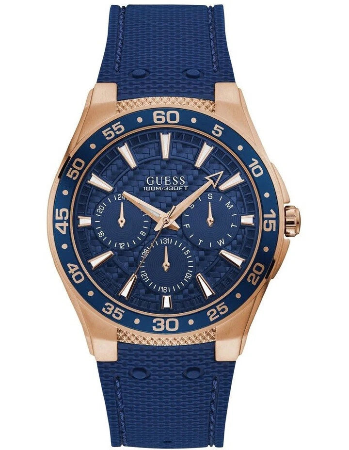 ساعة جيس رجالية رياضية بسوار سيليكون