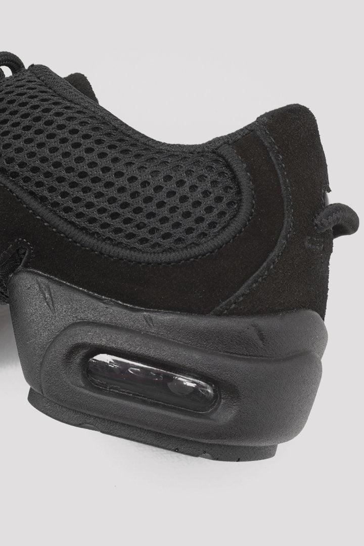 Lace-up dance shoe with split sole - lightweight with built-in arch support