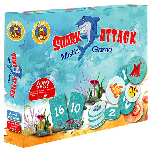 Fluffy Bear GA-3001 Shark Attack Math Game for Kids