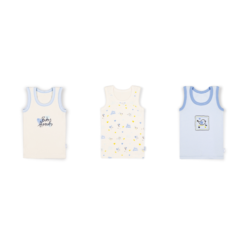 Baby Boy Undershirts Pack OF 3 F01