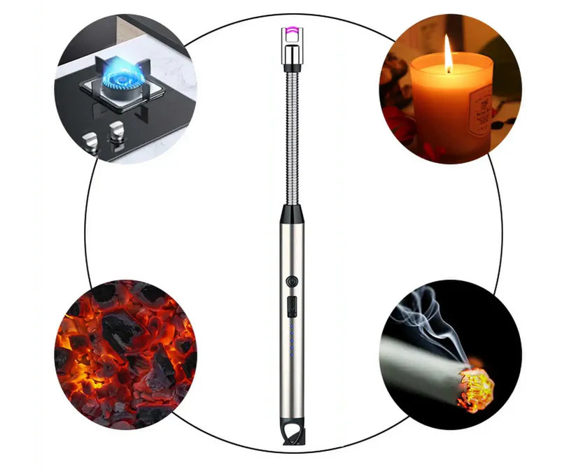 Arc Lighter – Flameless USB Rechargeable Electronic Lighter with LED Indicator
