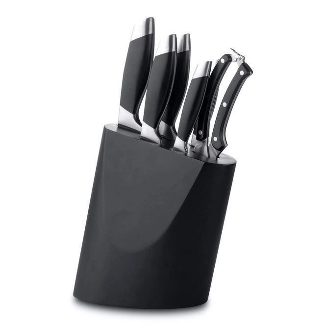 Knife Block BergHOFF Essentials Black (7 pcs) - Safqqa Egypt