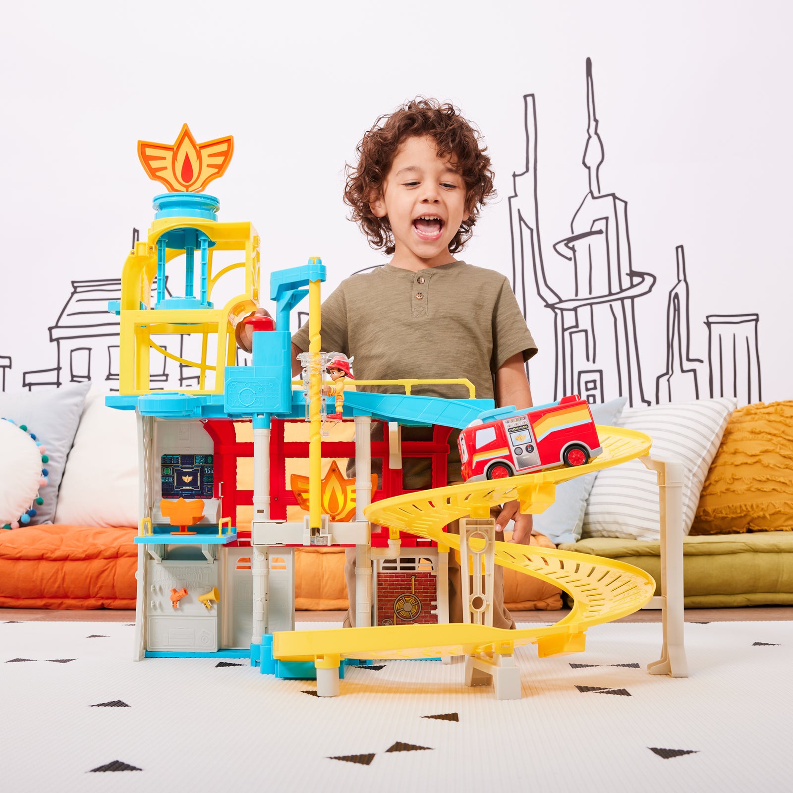 Disney Junior Firebuds HQ Playset | Fun & Exciting Kids Adventure Toy
