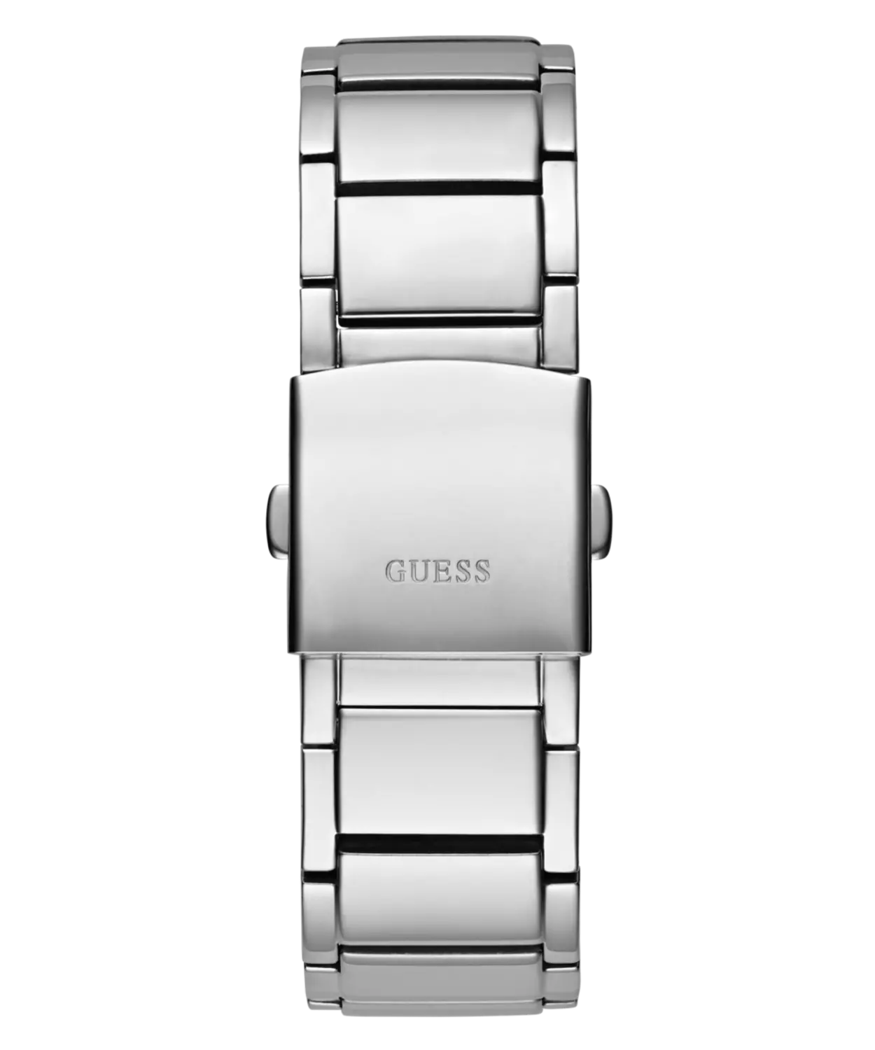 Guess Men's Silver Tone Stainless Steel Bracelet Watch
