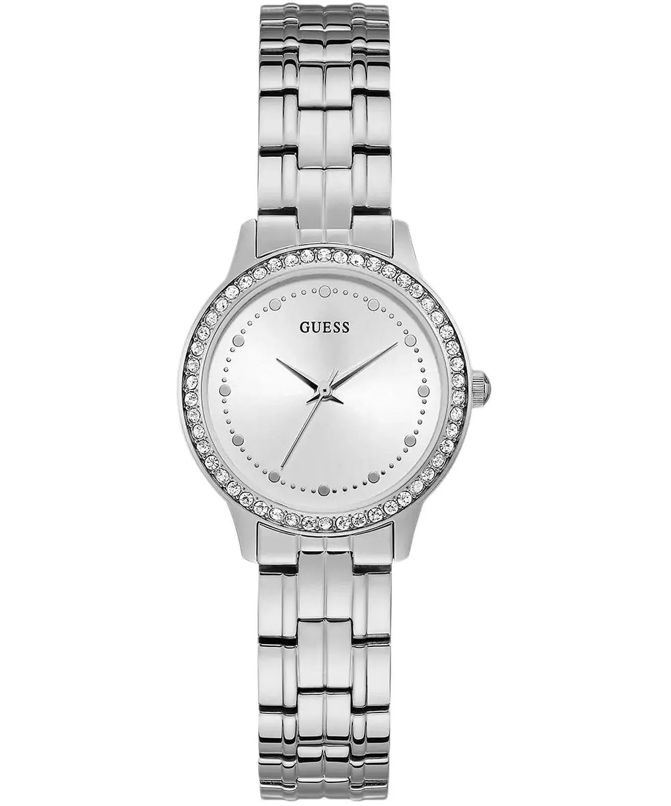 Guess Chelsea Women’s Watch – Crystal Silver Dial