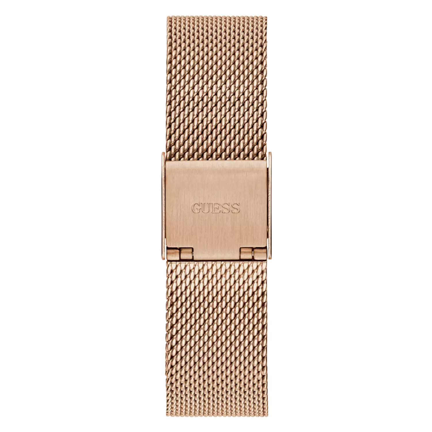 Guess Tapestry Rounded Square Silver Dial Stainless Steel Strap Women’s Watch